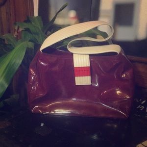 New Andrew Marc latex looking shoulder bag